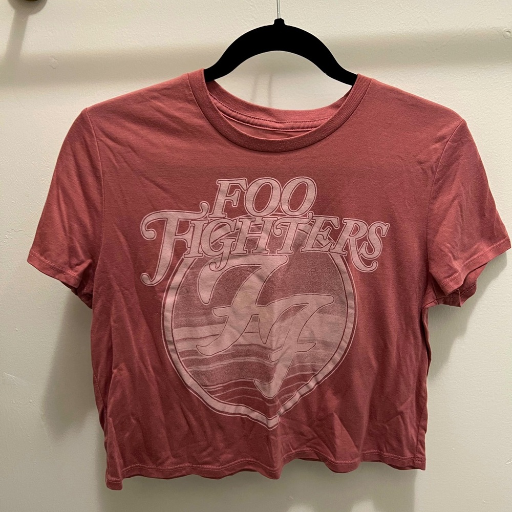 Foo fighters band cropped top, t-shirt, size medium